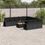Set de sofás de jardín 12 piezas cojines ratán sintético negro by , Garden sets - Ref: Foro24-3257119, Price: 804,70 €, Disco...