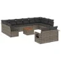 Set sofás de jardín con cojines 13 piezas ratán sintético gris de , Conjuntos de jardín - Ref: Foro24-3257131, Precio: 814,31...
