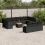 Gartensofagarnitur 14-teilig mit schwarzen Polstern aus synthetischem Rattan. von , Gartensets - Ref: Foro24-3257133, Preis: ...