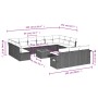 Set sofás de jardín 14 pzas con cojines ratán sintético negro by , Garden sets - Ref: Foro24-3257133, Price: 875,85 €, Discou...