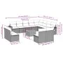 Gartensofa-Set mit 13-teiligen beigen Kissen aus PE-Rattan-Mischung. von , Gartensets - Ref: Foro24-3257144, Preis: 815,44 €,...