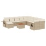 Set de sofás de jardín y cojines 12 pzas ratán sintético beige by , Garden sets - Ref: Foro24-3257192, Price: 825,97 €, Disco...