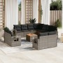 Set de sofás de jardín 12 pzas con cojines ratán sintético gris by , Garden sets - Ref: Foro24-3257159, Price: 864,13 €, Disc...