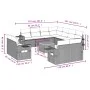 Gartensofagarnitur 12-teilig mit grauen Polstern aus synthetischem Rattan. von , Gartensets - Ref: Foro24-3257159, Preis: 847...