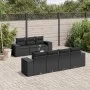 Set de sofás de jardín 8 piezas y cojines ratán sintético negro by , Garden sets - Ref: Foro24-3254662, Price: 568,92 €, Disc...