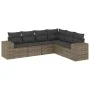 Set de muebles de jardín 6 pzas y cojines ratán sintético gris de , Conjuntos de jardín - Ref: Foro24-3254947, Precio: 400,69...