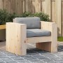 Sofá de jardín madera maciza de pino 79x60x62 cm by , Outdoor sofas - Ref: Foro24-832365, Price: 94,97 €, Discount: %