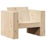 Sofá de jardín madera maciza de pino 79x60x62 cm de , Sofás de exterior - Ref: Foro24-832365, Precio: 93,55 €, Descuento: %