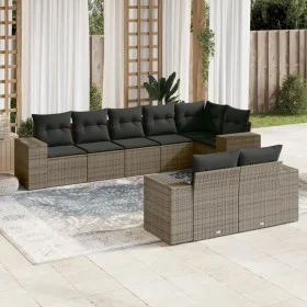 Set de sofás de jardín 8 pzas y cojines ratán sintético gris by , Garden sets - Ref: Foro24-3255157, Price: 567,32 €, Discoun...