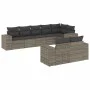 Gartensofagarnitur 8-teilig mit grauen Polstern aus synthetischem Rattan von , Gartensets - Ref: Foro24-3255157, Preis: 567,3...
