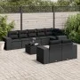 Set de sofás de jardín 8 piezas y cojines ratán sintético negro de , Conjuntos de jardín - Ref: Foro24-3255162, Precio: 639,7...