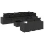 Set de sofás de jardín 8 piezas y cojines ratán sintético negro de , Conjuntos de jardín - Ref: Foro24-3255162, Precio: 639,7...