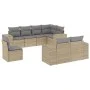Juego de sofás de jardín con cojines beige 8 pzas ratán PE by , Garden sets - Ref: Foro24-3255176, Price: 619,40 €, Discount: %