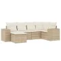 Juego de sofás jardín con cojines 6 pzas ratán sintético beige by , Garden sets - Ref: Foro24-3255195, Price: 472,90 €, Disco...