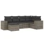 Gartenmöbel-Set, 6-teilig, mit grauen Polstern aus synthetischem Rattan. von , Gartensets - Ref: Foro24-3255197, Preis: 393,0...