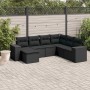 Set de comedor de jardín 7 pzas y cojines ratán sintético negro by , Garden sets - Ref: Foro24-3255232, Price: 468,03 €, Disc...
