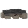 Set de sofás de jardín 8 pzas y cojines ratán sintético gris de , Conjuntos de jardín - Ref: Foro24-3255247, Precio: 500,77 €...