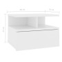 Schwebender Nachttisch aus weißem Sperrholz, 40 x 31 x 27 cm von vidaXL, Nachttische - Ref: Foro24-800405, Preis: 43,51 €, Ra...