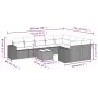 Set de sofás de jardín 10 pzas cojines ratán sintético negro de , Conjuntos de jardín - Ref: Foro24-3255382, Precio: 654,59 €...