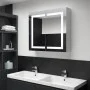 Mueble de baño con espejo LED 80x12,2x68 cm de vidaXL, Tocadores de baño - Ref: Foro24-285123, Precio: 155,70 €, Descuento: %