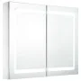 Mueble de baño con espejo LED 80x12,2x68 cm de vidaXL, Tocadores de baño - Ref: Foro24-285123, Precio: 155,70 €, Descuento: %