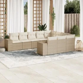 Juego de sofás jardín con cojines beige 10 pzas ratán sintético by , Garden sets - Ref: Foro24-3255425, Price: 701,12 €, Disc...