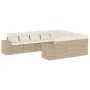 Juego de sofás jardín con cojines beige 10 pzas ratán sintético by , Garden sets - Ref: Foro24-3255425, Price: 677,94 €, Disc...