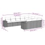 Juego de sofás jardín con cojines beige 10 pzas ratán sintético by , Garden sets - Ref: Foro24-3255425, Price: 677,94 €, Disc...