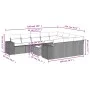 Set de sofás de jardín 11 pzas y cojines ratán sintético negro by , Garden sets - Ref: Foro24-3255433, Price: 657,74 €, Disco...