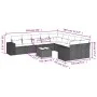 Gartensofagarnitur 11-teilig mit schwarzen Kissen aus synthetischem Rattan von , Gartensets - Ref: Foro24-3255452, Preis: 693...