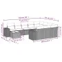 Gartensofa-Set 11-teilig mit beigen Polstern aus synthetischem Rattan von , Gartensets - Ref: Foro24-3255465, Preis: 750,22 €...