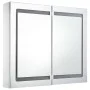 Mueble de baño con espejo LED 80x12,2x68 cm de vidaXL, Tocadores de baño - Ref: Foro24-285123, Precio: 155,70 €, Descuento: %