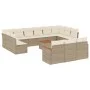 Gartensofagarnitur 14-teilig mit Kissen aus synthetischem Rattan in Beige. von , Gartensets - Ref: Foro24-3226464, Preis: 929...