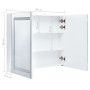 Badmöbel mit LED-Spiegel 80x12,2x68 cm von vidaXL, Badezimmerwaschtische - Ref: Foro24-285123, Preis: 158,12 €, Rabatt: %