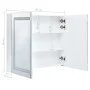 Mueble de baño con espejo LED 80x12,2x68 cm de vidaXL, Tocadores de baño - Ref: Foro24-285123, Precio: 155,70 €, Descuento: %