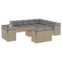 Set sofás jardín 14 pzas y cojines ratán sintético beige mezcla by , Garden sets - Ref: Foro24-3256290, Price: 958,82 €, Disc...