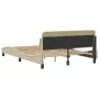 Bettgestell mit cremefarbenem Stoffkopfteil 120x200 cm von , Betten und Lattenroste - Ref: Foro24-373150, Preis: 164,27 €, Ra...