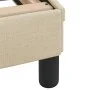 Bed frame with cream-colored fabric headboard 120x200 cm by , Beds and slatted bases - Ref: Foro24-373150, Price: 163,36 €, D...