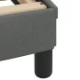 Estructura de cama con cabecero de tela gris oscuro 140x200 cm de , Camas y somieres - Ref: Foro24-373186, Precio: 155,67 €, ...