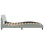 Estructura de cama con cabecero terciopelo gris claro 120x200cm de , Camas y somieres - Ref: Foro24-373152, Precio: 131,39 €,...