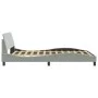 Estructura de cama con cabecero terciopelo gris claro 120x200cm de , Camas y somieres - Ref: Foro24-373152, Precio: 130,18 €,...