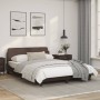 Estructura de cama cabecero cuero sintético marrón 140x200 cm de , Camas y somieres - Ref: Foro24-373200, Precio: 178,67 €, D...