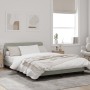Estructura de cama con cabecero terciopelo gris claro 140x190cm de , Camas y somieres - Ref: Foro24-373192, Precio: 143,81 €,...