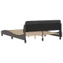Bed frame with gray synthetic leather headboard 160x200cm by , Beds and slatted bases - Ref: Foro24-373221, Price: 179,24 €, ...