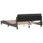 Bettgestell mit Kunstleder-Kopfteil in Grau 160x200cm von , Betten und Lattenroste - Ref: Foro24-373221, Preis: 181,31 €, Rab...
