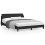 Estructura de cama con cabecero de terciopelo negro 160x200 cm de , Camas y somieres - Ref: Foro24-373214, Precio: 168,72 €, ...