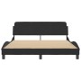 Estructura de cama con cabecero de terciopelo negro 160x200 cm de , Camas y somieres - Ref: Foro24-373214, Precio: 171,30 €, ...