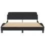 Estructura de cama con cabecero de terciopelo negro 160x200 cm de , Camas y somieres - Ref: Foro24-373214, Precio: 168,72 €, ...