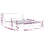 Estructura cama cabecero cuero sintético negro blanco 160x200cm de , Camas y somieres - Ref: Foro24-373223, Precio: 173,94 €,...