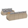 Juego de sofás de jardín con cojines beige 8 pzas ratán PE by , Garden sets - Ref: Foro24-3257242, Price: 546,90 €, Discount: %